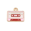 Valentine's Day Alloy Enamel Pendants ENAM-I084-01KCG-16-1