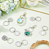 20Pcs Alloy Keychain Cabochon Settings FIND-SC0016-39-3