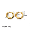 Simple and Elegant Stainless Steel Ring Hoop Earrings for Fashionistas YS1475-4-1