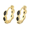 Brass Micro Pave Cubic Zirconia Huggie Hoop Earrings EJEW-K083-34G-A-5