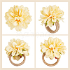 Jute Braided Napkin Rings DJEW-WH0038-53B-4