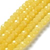 Baking Painted Imitation Jade Glass Bead Strands DGLA-A034-J4MM-A-3