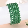 Natural Malaysia Jade(Dyed) Bead Stretch Bracelets BJEW-K212-A-013-3