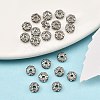 Brass Rhinestone Spacer Beads RB-A014-L5mm-01P-4