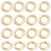 200Pcs 304 Stainless Steel Round Rings STAS-BBC0010-21C-7