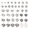  100Pcs 20 Styles Tibetan Style Alloy Pendants FIND-TA0003-59-2