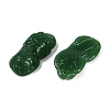 Spray Painted Imitation Jade Glass Beads GLAA-Z007-01G-2