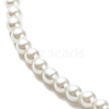 Glass Pearl Round Beaded Necklace for Women X-NJEW-JN03903-4