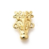 Rack Plating Brass Flower Animal Connector Charms KK-L225-027G-1