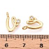 Brass Micro Pave Cubic Zirconia Charms KK-N263-97G-V-3