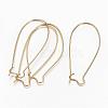 Brass Hoop Earrings Findings Kidney Ear Wires X-EC221-4G-1