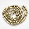 Electroplate Non-magnetic Synthetic Hematite Bead Strands X-G-Q467-11F-2
