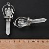 Natural Quartz Crystal Pointed Big Pendants KK-H491-01P-09-3