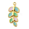 304 Stainless Steel Enamel Pendants STAS-S163-13G-1