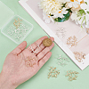 12Pcs 2 Colors Brass Pendants FIND-NB0005-27-3