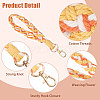 Globleland 5Pcs 5 Colors Handmade Macrame Cotton Wristlet Bracelet Keychain Pendant Decoration HJEW-GL0001-15-5