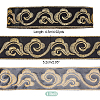 4.5M Iron on/Sew on Polyester Auspicious Cloud Embroidery Ribbon OCOR-WH0078-177A-2