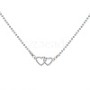 Alloy Crystal Rhinestone Pendant Necklaces for Women WG57F6E-02-1