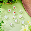 10Pcs Transparent Handmade Bumpy Lampwork Beads LAMP-TADJ0001-48F-5