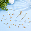 16Pcs Brass Stud Earrings Findings KK-DC0005-20-4