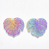 Ion Plating(IP) 201 Stainless Steel Filigree Pendants X-STAS-R102-08-2