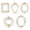 5Pcs 5 Style Resin Picture Frame AJEW-FG0002-34-1