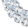 Baking Paint Transparent Glass Beads Strands DGLA-A08-T8mm-KD07-3