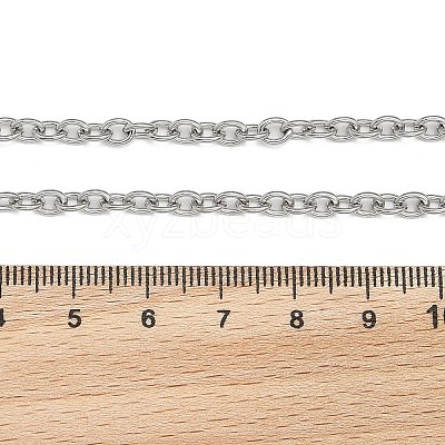 Tarnish Resistant 304 Stainless Steel Cable Chain Bracelets BJEW-M188-06-1