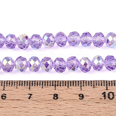 Transparent Glass Beads Strands LS-EGLA-N016-6mm-03-1