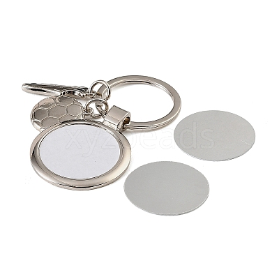 Football Alloy Sublimation Blanks Keychains AL-CBAF9A1-02P-04-1
