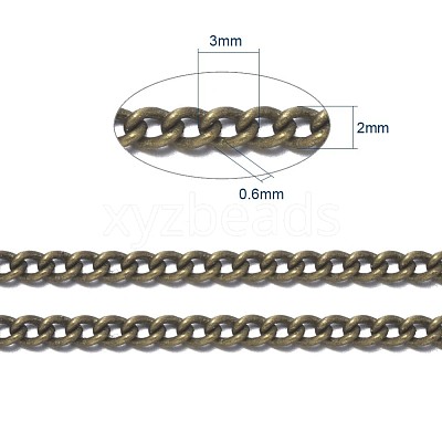 Brass Twisted Chains CHC-S096-AB-NF-1-1