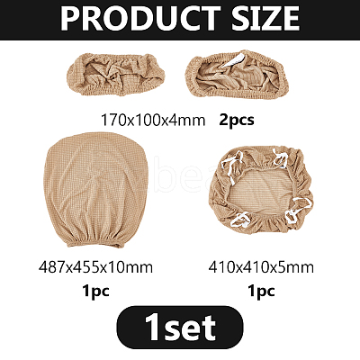 Polyester Chair Pad & Back & Handrail Cover Sets AJEW-WH0077-049B-1