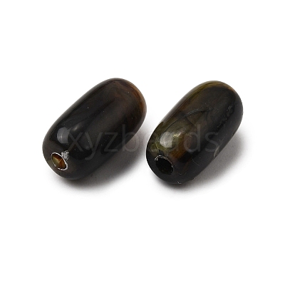 Opaque Acrylic Beads OACR-WH0055-01E-1