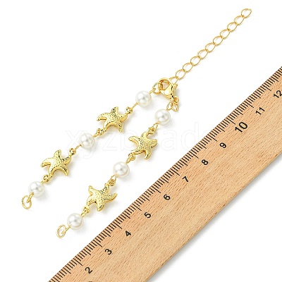 Ocean Sea Animals 304 Stainless Steel Link Chain Bracelet Making AJEW-JB01627-02-1