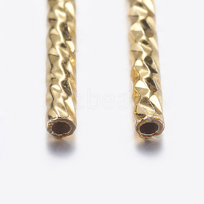 Brass Tube Beads KK-K197-39G-1