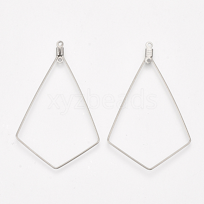 Tarnish Resistant 304 Stainless Steel Wire Pendants LS-STAS-S103-09-1