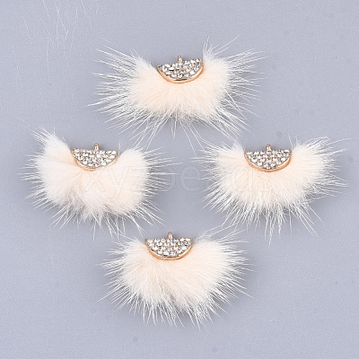 Faux Mink Fur Tassel Pendant Decorations FIND-T040-06-1
