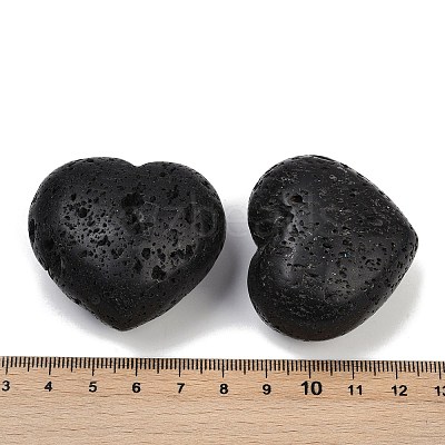 Heart Natural Lava Rock Palm Stone G-C186-03C-1
