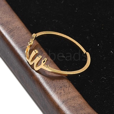 304 Stainless Steel Cuff Rings for Women RJEW-D285-01G-W-1