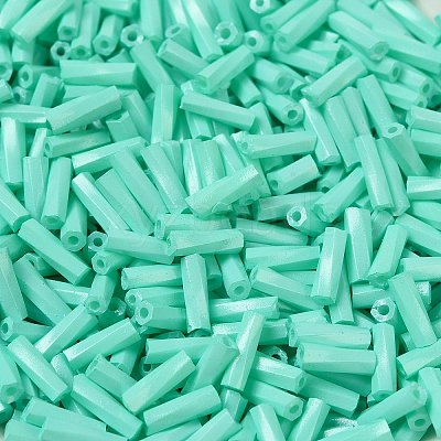 Baking Paint Glass Twist Bugle Beads SEED-C004-02D-1