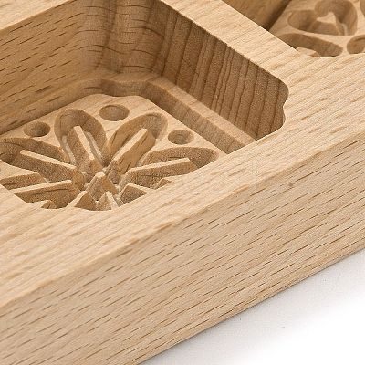 Beech Wooden Press Mooncake Mold WOOD-K010-07E-1