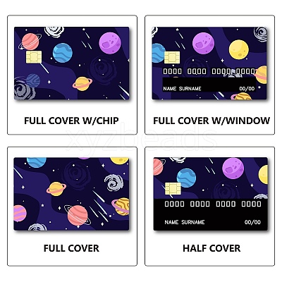 PVC Plastic Waterproof Card Stickers DIY-WH0432-051-1
