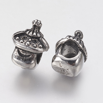 Ion Plating(IP) 304 Stainless Steel European Beads STAS-J022-036AS-1