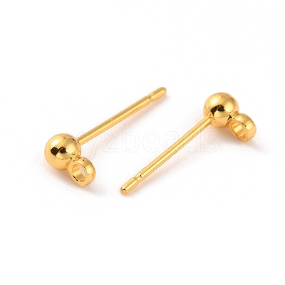 Brass Stud Earring Finding KK-WH0062-19A-02-1