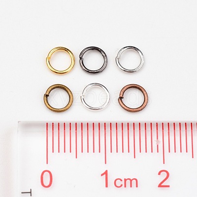 2300 pcs 6 Color Iron Open Jump Rings IFIN-X0025-5mm-NF-B-1