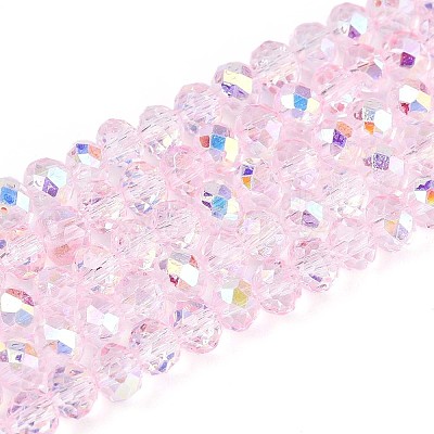 Transparent Glass Beads Strands EGLA-N016-4mm-04-1