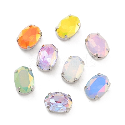Oval Opal Sew On Rhinestones RGLA-G024-04B-P-1