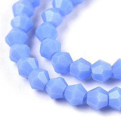 Opaque Solid Color Imitation Jade Glass Beads Strands EGLA-A039-P2mm-D19-1