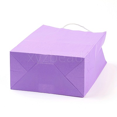 Pure Color Kraft Paper Bags AJEW-G020-D-09-1