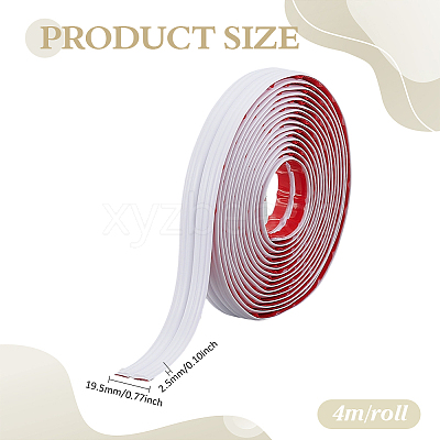 4M TPE Self-adhesive Anti-collision Strips AJEW-WH0609-412A-1